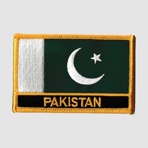 Pakistan Country Flag Embroidered Patch - 9 x 6cm with name ...